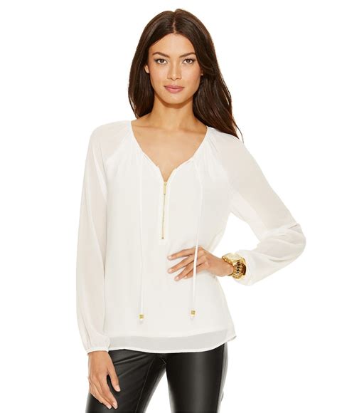 michael kors women's collection|Michael Kors blouses at macy's.